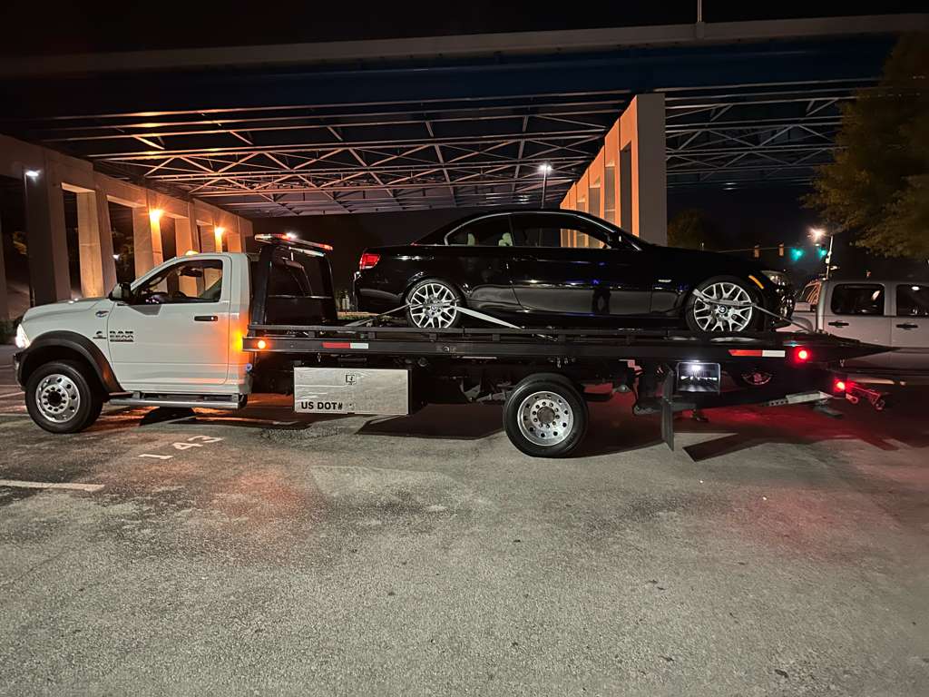 Baker's Towing Ringgold GA service bay and tow truck fleet